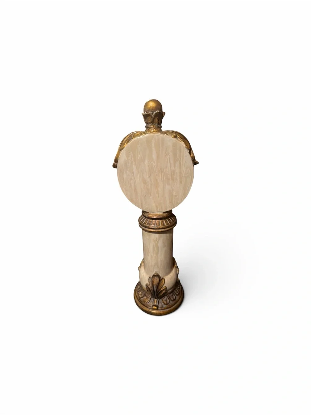 Decorative Cream and Gold Table Accent Column - Home Dining